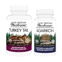 Host Defense Bundle mit Turkey Tail Capsules, 120 Count & Agarikon Capsules, 60 Count - Unterstützung Verdauungs- und Immungesundheit - Unterstützung Immunfunktionen & Zellstärke*