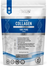 Das intelligente Gesundheits-hydrolysierte Collagen-Pulver, Gras Fed, High Protein, Unflavored, Glutenfrei, Paleo & Keto Friendly, 10g pro Servierung (2kg) unterstützt Haut, Haar, Nägel, Gelenke, & Knochen