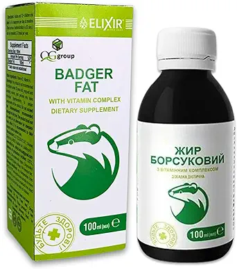 QG Gruppe Badger Fat 100 mit Vitamin Complex Natürliche Nahrungsergänzung