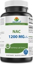 Brieofood NAC Supplement N-Acetyl Cysteine 1200 mg per Serving 250 Capsules - Immune Support Supplement