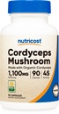 Nutricost Cordyceps Mushroom Capsules 1100mg, 45 Serv - CCOF Certified Made with Organic, Vegetarian, Gluten Free, 550mg Per Capsule (90 Kapseln)