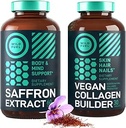 WILD FUEL Vegan Collagen Builder e Saffron Extract Vegan Bundle