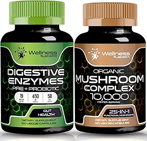 WELLNESS LABSRX Verdauungsenzym Kapseln | Pilzkapseln