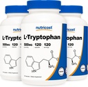 Nutricost L-Tryptophan 500mg, 120 Kapseln (3 Flaschen)