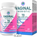 Vaginal Probiotics, PH Balance für Frauen, 70 Billion CFUs Womens Probiotic für Vaginal Health, Urinary, Odor Control, Flor, Ph Balance & Hormone, mit Prebiotic & D-Mannose - Regal stabil, 60 Caps