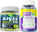 Vegan Omega 3 Gummie 1000mg + Prebiotische Fasergummis für Erwachsene 8g