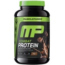 MusclePharm Combat Protein Powder, Chocolate Milk Flavor, Fuels Muscles for Productive Workouts, 5 Protein Sources einschließlich Whey Protein Isolate & Egg Albumin, Gluten Free, 2 lb, 24 Portionen