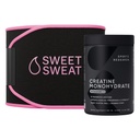 Sport Research® Training Performance Pack - Kreatin Monohydrate und Sweet Sweat Waist Trimmer (Black/Pink, Medium)