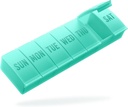 Barhon Pill Organizer Große, Wöchentliche Medizin Pill Organizer, 7 Tage Pillen Box Fall Reisen für große Vitamin-Ergänzungen Fischöl, Grün