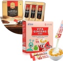 Saponin Hanppuri Immun- und Stamina Boost + VITA Ginseng Kinder Immununterstützung und Gedächtnisfunktion für Kinder Premium Bundle