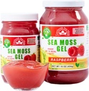 Wildcrafted Irish Sea Moss Gel | Made in USA | Rich in Vitamine & Minerals | Sea Moss Gel Raw | Nutritional Supplement | Raspberry (16 oz)