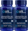 Sostegno vascolare avanzato delle foglie di oliva, 60 capsule vegetariane (pacchetto di 2)