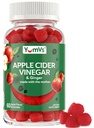 YUM-V'S Apple Cider Essiggummis – ACV Gummis mit Ginger & The Mother – unterstützt Stoffwechsel, Vitalität & Daily Wellness – Natürliche Apfelschlamm Vegan, Non-GMO, Glutenfrei, Cider Gummy – 60 Count
