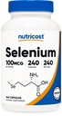 Nutricost Selen Supplement 100mcg, 240 Kapseln, vegetarisch, glutenfrei und nicht gentechnisch verändert