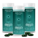Iwi Omega-3, 90 Softgels (90 Servierungen), Vegan Pflanzenbasierte Algen Omega 3 mit EPA + DHA, Ganzkörper-Unterstützung Nahrungsergänzung, Krill & Fisch Öl Alternative, Keine Fisch Nachgeschmack