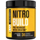 Jacked Factory Nitrosurge Build Pre Workout mit Kreatin für Muskelaufbau - Con Cret Creatine Powder & elevATP für Intensive Energie, Leistungsstarke Pumpen, & Endless Endurance - 30 Servietten, Arctic White