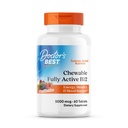 Doctor's Best Chewable Fully Active Methyl B12, Methylcobalamin, Energy, Memory, & Mood Support, Non-GMO, Gluten Free, Soy Free, Vegan 60 Tabletten