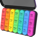 Daviky Pill Organizer 3 Mal pro Tag, Tägliche Pille Box 7 Tage, Wöchentliche Fälle Medizin Organizer Vitamine und Medikamente zu halten