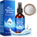 Magnesium Öl Spray, reines Magnesiumöl für Füße,100% natürliche & organische Magnesium-Sprayglasflasche, einfach zu absorbieren und zu verwenden, topische Magnesium-Spray (2 Fl Oz, Packung von 1)