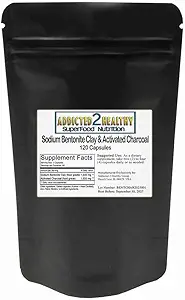 Natrium Bentonit Clay + Aktivkohlekapseln (1000 mg) 120 Zähler