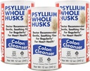 Yerba Prima Psyllium Husk, 12 Unze (Pack von 3) - Ganze Husk Faser-Ergänzung für Regelmäßigkeit, Colon Cleansing, Natürliche Unterstützung für Gut Gesundheit, Non GMO, Glutenfrei, Vegan, keine Süßungsmittel