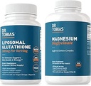 Dr. Tobias Magnesium Bisglycinat und Liposomale Glutathione - Unterstützt Energie, Muskelfunktion und Immungesundheit - Maximale Absorption - Vegan, Non-GMO