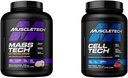 MuscleTech Mass Gainer Mass-Tech Extreme 2000, Muskelaufbau Whey Powder & Creatine Monohydrat Pulver Cell-Tech Creatine Post Workout Recovery Drink Muskelaufbau