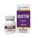 Überlegene Quelle Biotin 1000 mcg. Unter der Tongue schnell lösen MicroLingual Tablets, 100 Count, Unterstützt gesundes Haar, Haut und Nail Wachstum, hilft Energie Stoffwechsel, Non-GMO