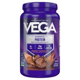 Vega Original Essential Protein - 25g Pflanzenbasiertes Protein, Creamy Chocolate, 20 Portionen, Vegan Non-GMO Drink Mix, Smoothie & Shake Ready, Glutenfrei, Dairy Free, 32.5oz (Packaging May Vary)