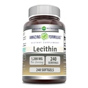 Erstaunliche Formeln Lecithin 1200 Mg | Softgels Supplement | Non-GMO | Gluten-Free | Made in USA (1 Pack | 240 Count)