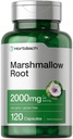 Horbäach Marshmallow Root Capsules | 2000mg | 120 Count | Non-GMO & Gluten Free | Traditionelle Kräuterextrakt