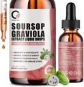 Soursop Graviola Liquid Drops - Soursop Extract Plus Sea Moss, Soursop Bitters Liquid für Zellregeneration, Immune Boost, Relax, Antioxidans, Energie - 2 Fl Oz