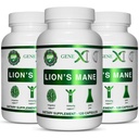 Genex Formeln Lions Mane Supplement mit 100% Lions Mane Extract (3 Pack) - Nootropics Brain Support Supplement für Brain Boost, Focus, Mental Clarity, Natural Energy, 1000mg/serving - (360 Kapseln)