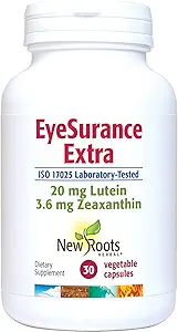 New Roots | Eye Supplement mit Bilberry, Lutein, Zeaxanthin und Multi-Vitamins, Designed with Naturopathic Doctors (30 Kapseln)
