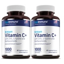 Vitamin C 1000mg-Komplex mit L-Lysine 500mg, Zink-Gluconat 12mg, Bioflavonoide 300mg. Doctor Formulierte Magnesium-Stearate-freie Ergänzungen für gesunde Immunsystem-Unterstützung. Zwei Flaschen.(2)