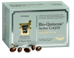 Pharma Nord Bio-Quinone Gold Coenzym Q10 100mg | Die Original CoQ10 | Hohe Absorption, unterstützt von Forschung | Essential Antioxidant for Energy, Heart Health and Fertility Support* | 150 Softgels