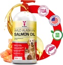SavvyBeast Wild Alaskan Lachsöl für Hunde, Katzen & Fähren – Omega-3 Fish Oil Pet Supplement mit EPA & DHA – Unterstützt Haut, Mantel, Gelenke, Herz, Gehirn, Itch Relief & Immune – Unscented – 16 oz
