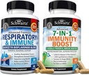 BioSchwartz Respiratory & Immune Lung Support Supplement with Quercetin (1 Month Supply) Plus 7 in 1 Immune Support Supplement with Antioxidants (2 Month Supply)