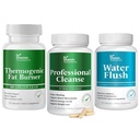 DR VITAMIN SOLUTIONS Thermogenic Fat Burner, 15 Tage Cleanse, Wasser Flush, Gewichtsverlust für Frauen und Männer Bundle, 180 Kapseln
