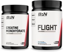 BARE PERFORMANCE NUTRITION BPN Creatine Monohydrate & Flight Pre Workout (Blauer Himbeer) Bundle