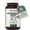 PRISTINE's Astragalus Wurzel Immununterstützung Ergänzung Kapseln -1000mg 90 Tage Versorgung Kräuter Adaptogen - Gesundes Altern, Herz & Lung Gesundheit