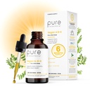 Pure TheraPro Rx Vegan A-D-K Tropfen-6 Mon Supply-Vitamin A(Palmitat & Betacarotene),Liposomales Vitamin D3(als veganes Cholecalciferol),Liposomales Vitamin K2(MK-4 & MK-7)Unterstützung Immunität & Knochengesundheit-20mL