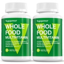 Vegan Ganzes Lebensmittel Multivitamin für Männer, Methyliertes Multivitamin für Männer und Frauen, Organic Fruit and Veggies Supplement, Kräuter- & Pilz-Mischung, Pflanzen Omegas, All Natural, Non-GMO, 180 Count