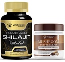 WELLNESS LABSRX Shilajit Pure Himalayan Kapseln 15.000mg - Pilz Kaffeemischung