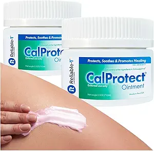 CalProtect Anti-Rash Moisturizing Ointment (2-Pack, 2.5oz, Jars) Zuverlässig-1 Laboratories Erwachsene Windel Inkontinenz - Haut Barriere beruhigen Reparatur und Relief für Männer & Frauen