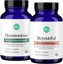 Ora Organic BeYouTiful & Hormon Balance Bundle: Natürliche Schönheit & Wellness Essentials für Frauen, 60 Vegan Kapseln mit B Vitamine + 90 Kapseln mit Ashwagandha und mehr geformt.