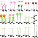30 Stück gemischten Stil Haarklammern für Frauen & Mädchen - Bohnen Sprout, Blume, Gras, Schmetterling Haarnadeln & Barrettes - Toll für Schule, Home, Party, Weihnachten