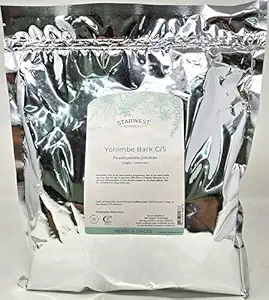 Yohimbe Bark Wildcrafted Cut & Sifted - Pausinystalia yohimbe, 1 lb, (Orto Botanici di inizio ovest)