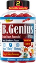 B.Genius Calming Ashwagandha Gummies für Kinder und Jugendliche | Beruhigen und entspannen Mood | Kids Gummies für täglichen Fokus | Alle natürlichen Vegan Himbeer Flavor, Non-GMO, Third-Party getestet | 60 Ct