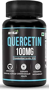 Quercetin 100mg Kapseln - Standardisiert auf 95 % | Hochgereinigte und bioverfügbare Ergänzung | Natürliche Bioflavonoide & Leistungsstarke Anti-Oxidantien (90 Kapseln)